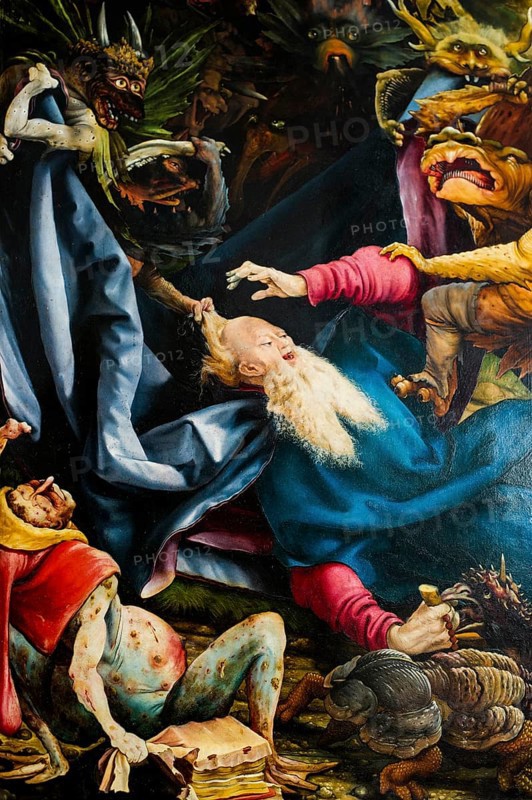 Isenheim Altarpiece by Matthias Grünewald, Unterlinden Museum, Musée Unterlinden, Colmar, Haut-Rhin Department, Alsace, France
