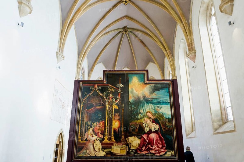 Isenheim Altarpiece by Matthias Grünewald, Unterlinden Museum, Musée Unterlinden, Colmar, Haut-Rhin Department, Alsace, France
