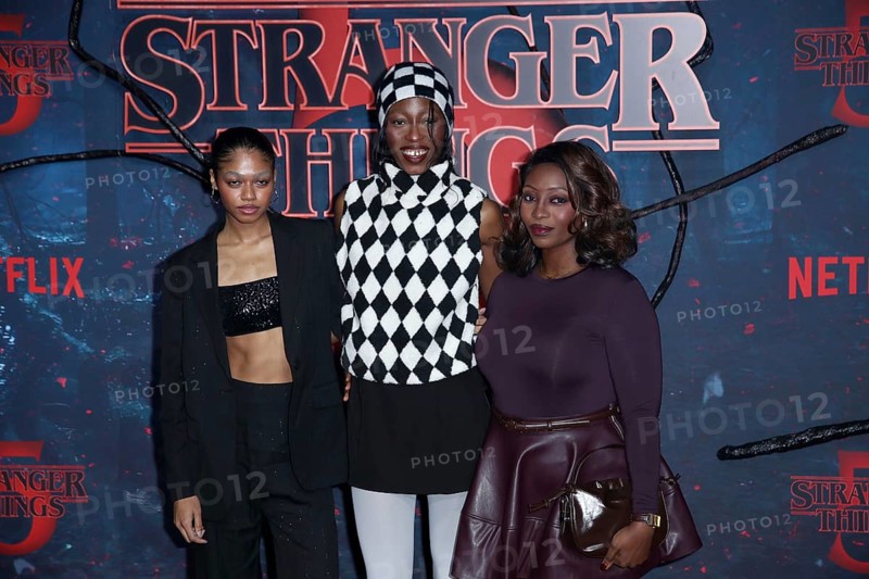 Maureen Adim, Toni Dreher-Adenuga, Temi Dreher-Adenuga - Netflix Stranger Things fan event season 5, Berlin, 18.11.25
