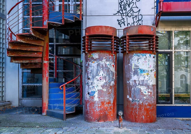 Industrial technology, architecture at the Technical University of Berlin on the 17th of June in Berlin Charlottenburg, Germany