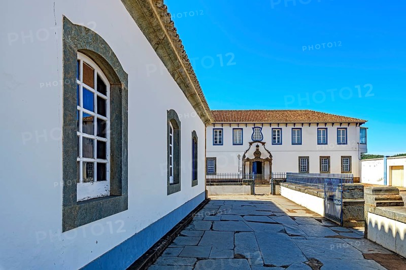 Old colonial-style mansions in the historic city of Congonhas in Minas Gerais