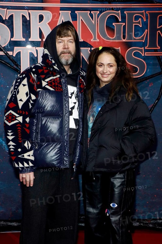 Rea Garvey and Josephine Garvey at the Stranger Things fan event in Hangar 7 at Tempelhof Airport in Berlin on 18.11.2025