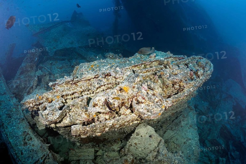 Small infantry fighting vehicle, Vickers Bren Gun Carrier, British, shipwreck, steamship SS Thistlegorm, ammunition freighter, launching 09.04.1940 in Sunderland, Scotland, sunk Second World War, 06/10/1941 by German Heinkel He-111 on Shaab Ali, Sinai Peninsula, Egypt, Red Sea