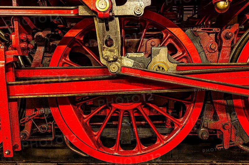 Räderwerk, a historic steam locomotive owned by the Free State of Bavaria, Eisenbahnmuseum, Augsburg railway park, administrative district of Swabia, Bavaria, Germany