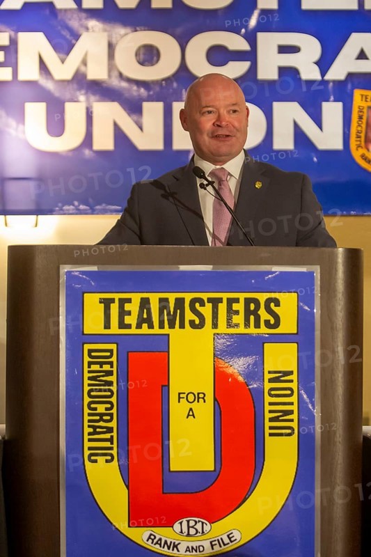 Chicago, Illinois - Teamsters President Sean O'Brien speaks at the 50th anniversary convention of the Teamsters reform group, Teamsters for a Democratic Union (TDU)