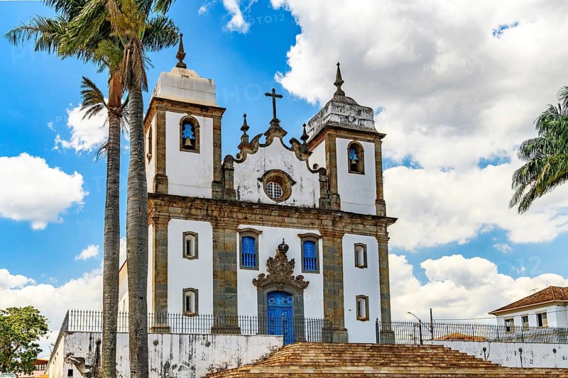 Old church of Saint Joseph, in Baroque style, was built in 1734 in the historic city of Congonhas, Minas Gerais, Congonhas, Minas Gerais, Brazil