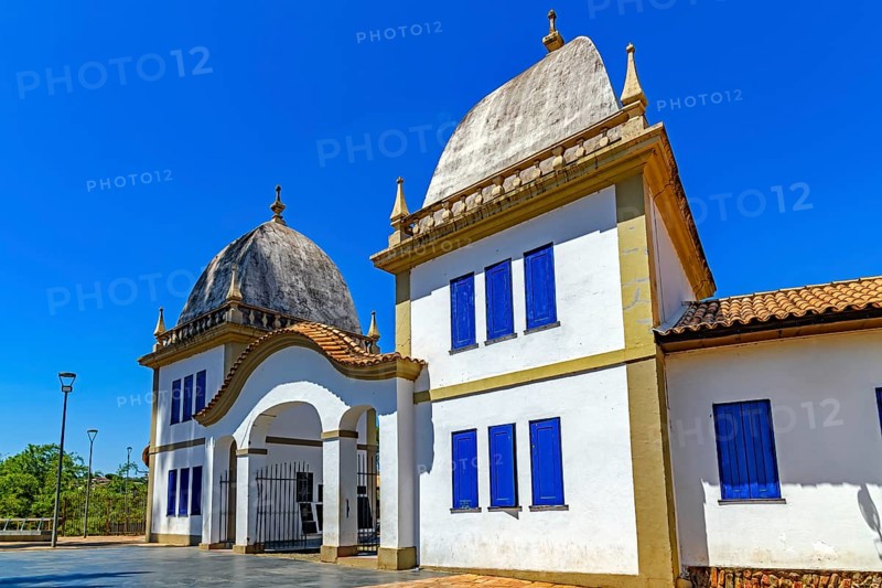 One of several historical buildings in Baroque and colonial style in the city of Congonhas in Minas Gerais