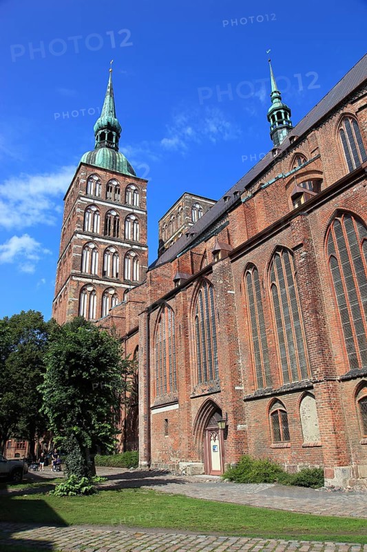 St. Nicholas Church, also St. Nicholas Church, in the urban area of Altstadt, Stralsund, Vorpommern-Rügen district, Mecklenburg-Western Pomerania, Germany