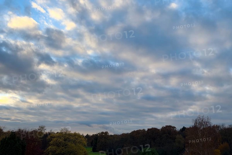 Stratocumulus clouds at nightfall, international