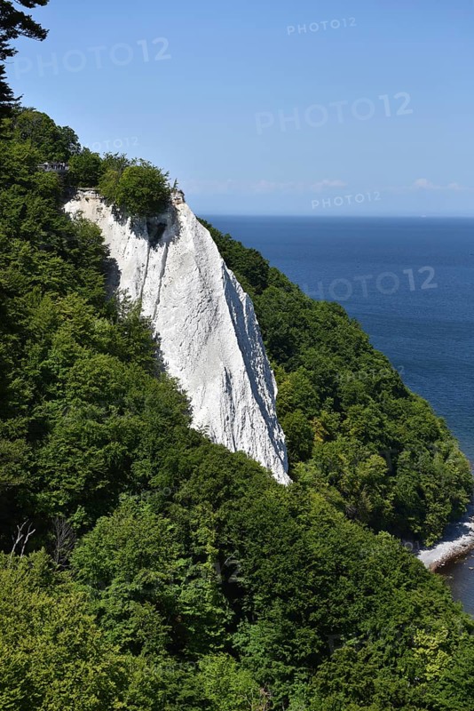 The Königsstuhl chalk cliff on Rügen, Sassnitz, Jasmund National Park, Mecklenburg-Western Pomerania, Germany