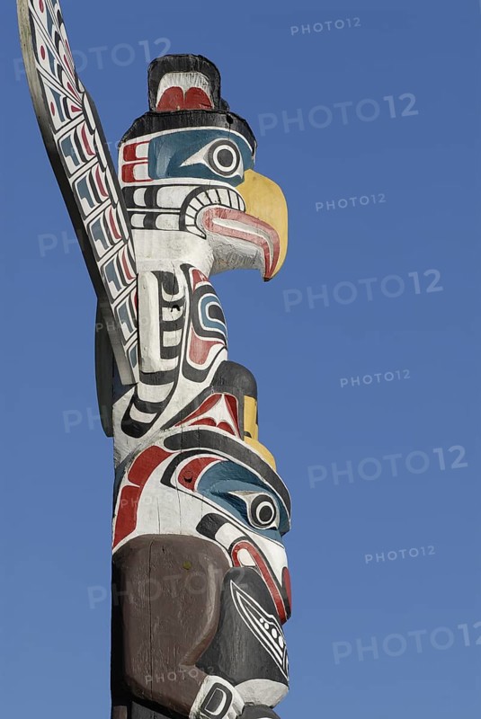 Totem, Totem Pole, Stanley Park, Vancouver, British Columbia, Canada