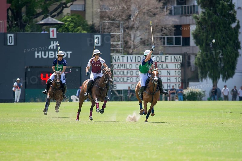 Scene at the 132nd Argentinean Open Polo Championship (Spanish Campeonato Argentino Abierto de Polo), match between Zeta Kazak and Natividad Dolfina, Buenos Aires, Argentina