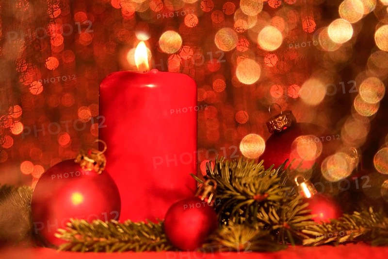 First Advent, Christmas decoration and candlelight, Germany