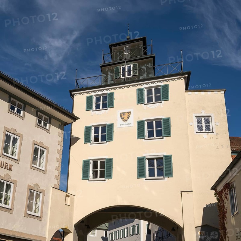 Khan Tower, Stadttor, Stadtbefestigung, Bad Tölz, Upper Bavaria, Bavaria, Germany