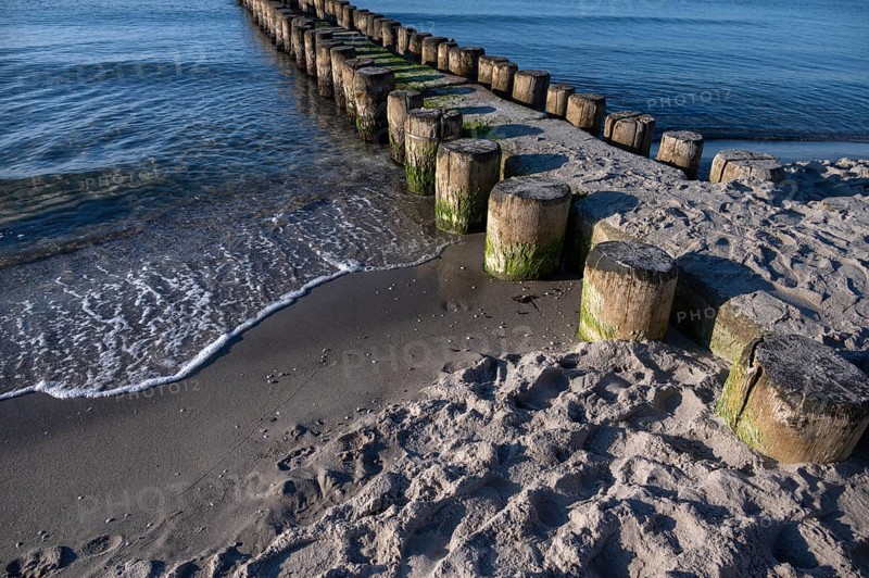 Grooves in the Baltic Sea, detail, Ahrenshoop, Darß, Mecklenburg-Western Pomerania, Germany