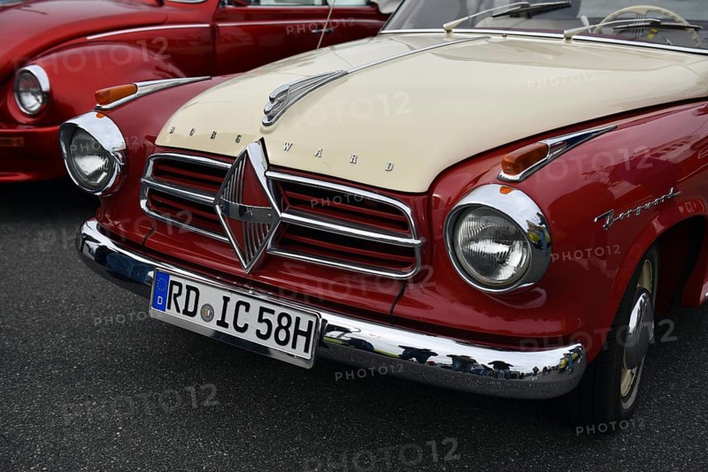 Borgward Isabella at classic car meeting in Büsum, Schleswig-Holstein, Germany