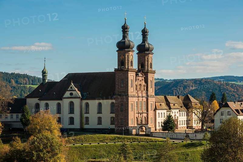 Baroque monastery church, St. Peter, Southern Black Forest, Black Forest, Baden-Württemberg, Germany