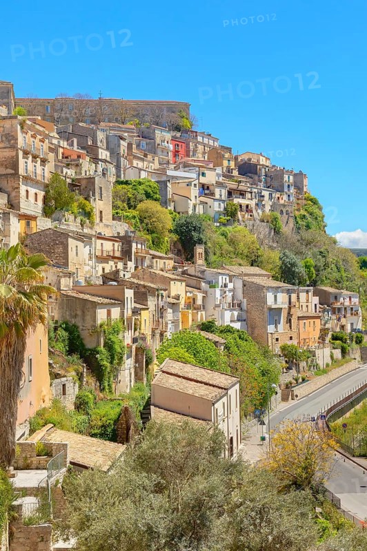 Historic town view, Ragusa Ibla, Ragusa province, Sicily, Italy