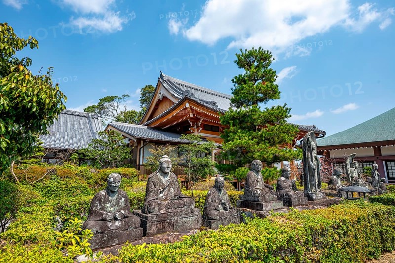 Stone Buddha Statues, Ninna-ji Renge-ji Temple, Buddhist Temple, Kyoto, Japan
