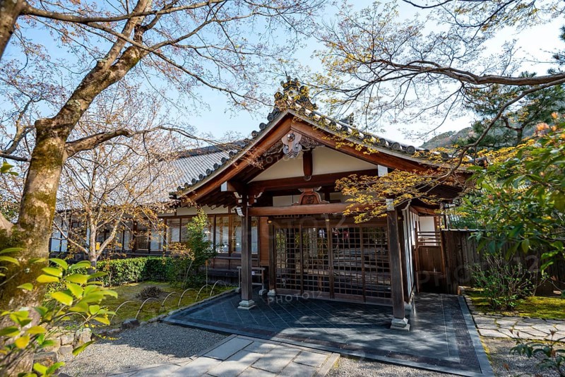 Tenryu-ji Temple Buildings, Zen Buddhist Temple Complex, Kyoto, Japan