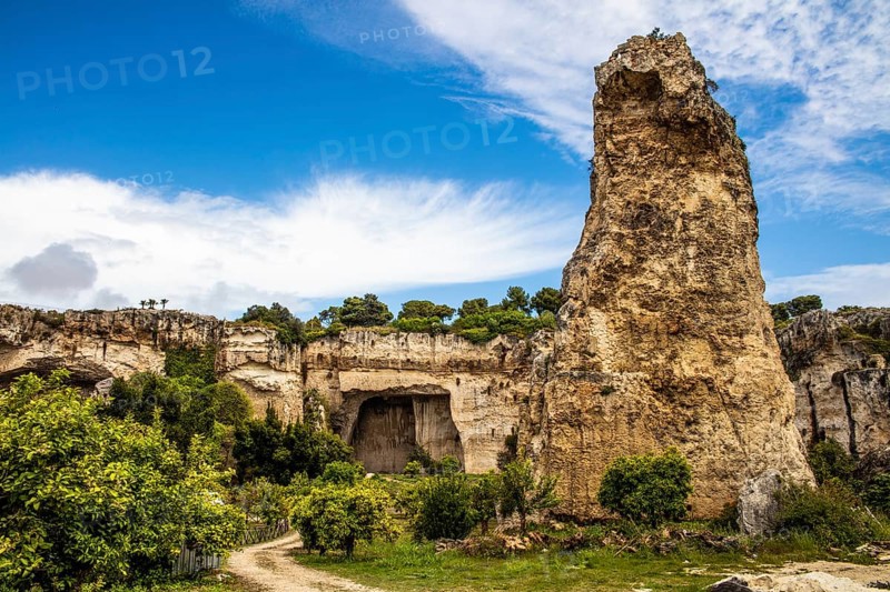 Quarry, Parco Archeologico della Neapolis, Sicily, Syracuse, Sicily, Italy