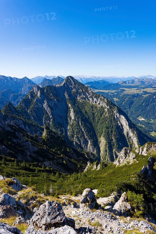 View from Rettenkogel to Rinnkogel, Postalm, Osterhorn Group, Salzkammergut, Province of Salzburg, Austria