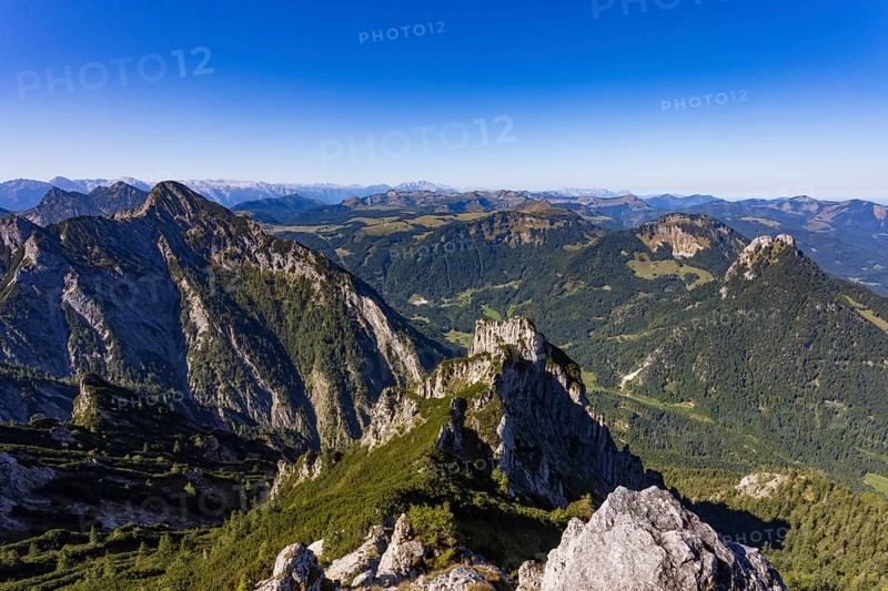 View from Rettenkogel to Rinnkogel, Postalm, Osterhorn Group, Salzkammergut, Province of Salzburg, Austria