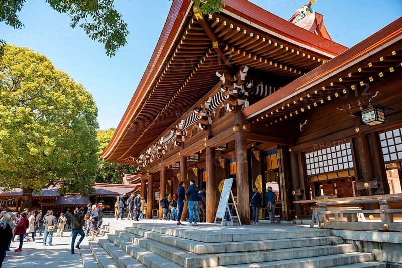 Meiji Jingu Building, Meiji Shrine, Shinto Shrine, Yoyogi Park, Shibuya, Tokyo