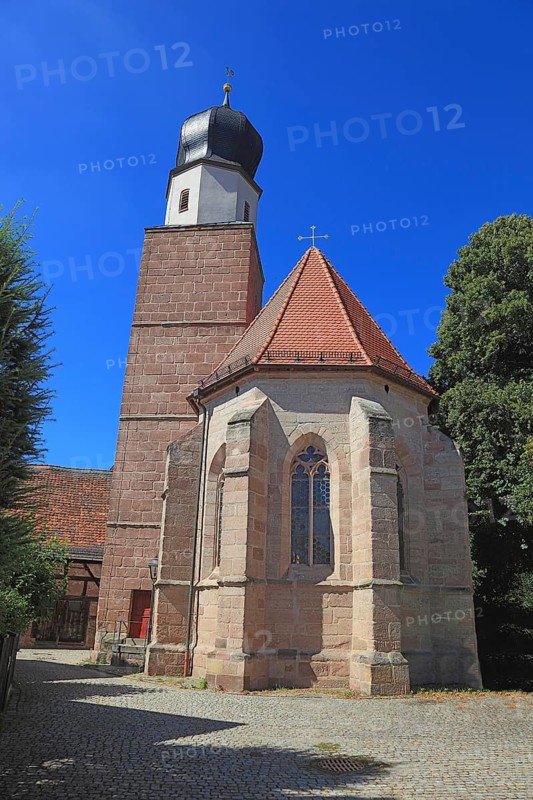 Chapel, Our Lady, Frauenkapelle in the old town, city of Heideck in the district of Roth, Middle Franconia, Bavaria, Germany