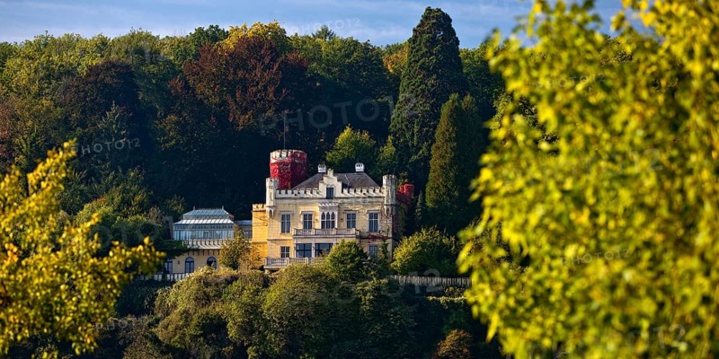 Marienfels Castle, former residence of entertainer Thomas Gottschalk, Remagen, Rhineland-Palatinate, Germany