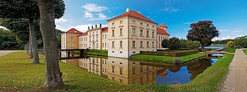 Rheinsberg Castle, countryside, Ostprignitz-Ruppin district, prime example of Friederician Rococo, Brandenburg, Germany