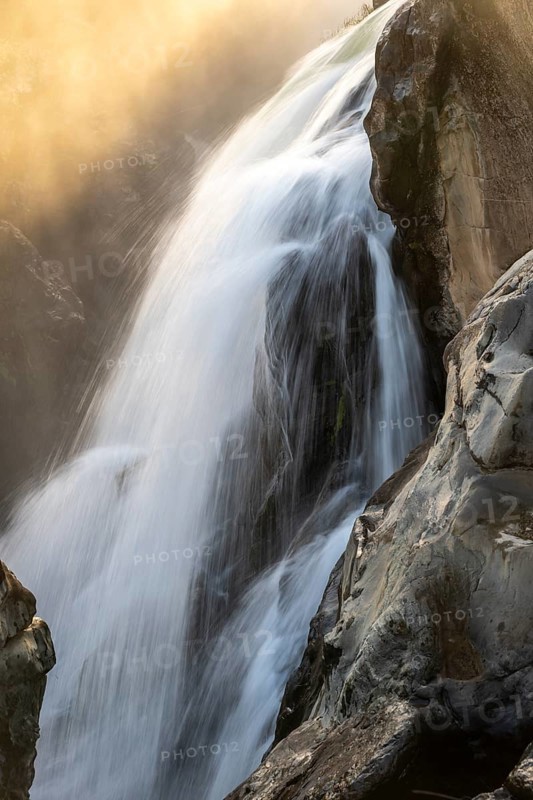 Epupa Falls, sunset at Epupa Waterfalls, Kaokoveld, Namibia
