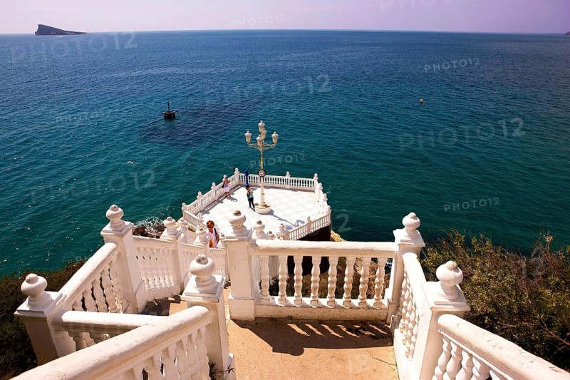 Observation deck, Balcon del Mediterraneo, (balcony of the Mediterranean Sea), Benidorm, Valencia, Costa Blanca, Spain