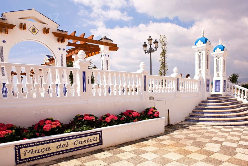 Way to the observation deck, Benidorm, Valencia, Costa Blanca, Spain