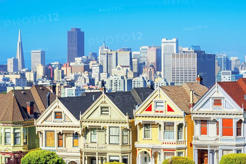 The Painted Ladies, Alamo Square, San Francisco, California, USA