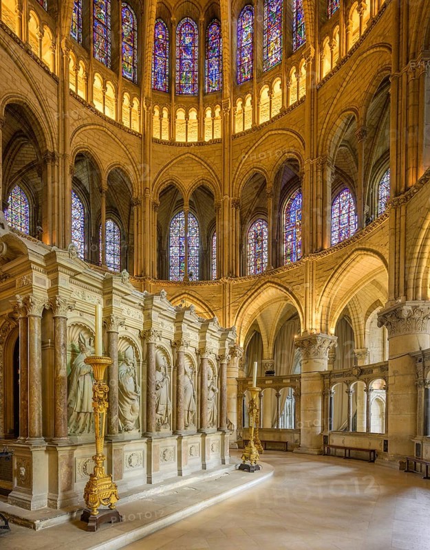 The reconstructed tomb of St Remigius, Abbey of Saint Remi, Reims, Marne, France