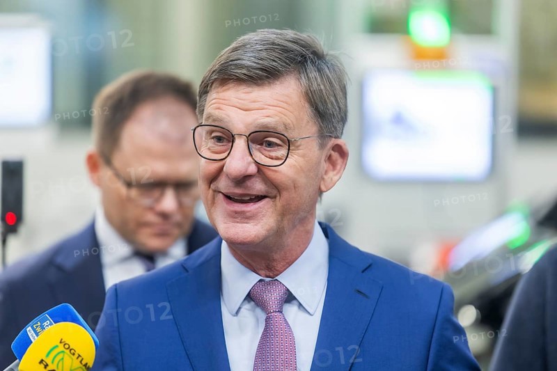 Thomas Edig, VW Sachsen Head of Human Resources, during his visit to the Volkswagen vehicle plant in Zwickau, Zwickau, Saxony, Germany