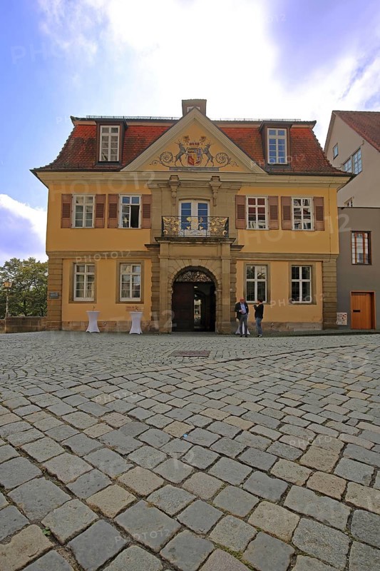 Old assembly hall built in 1546 with decorations and murals, building, Tübingen, Neckar Valley, Baden-Württemberg, Germany