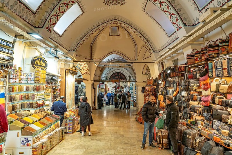 In the Grand Bazaar Kapali Çarsi Istanbul, Turkey