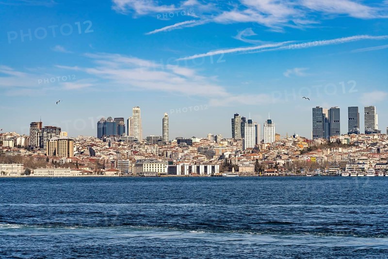 Bosphorus and the skyline of Istanbul, Turkey