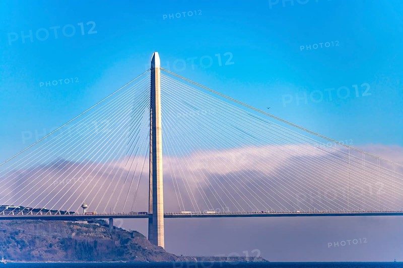 The Yavuz Sultan Selim Bridge over the Bosporus near Istanbul, Turkey