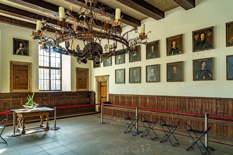 The Peace Hall in the historic town hall of Osnabrück, Lower Saxony, Germany