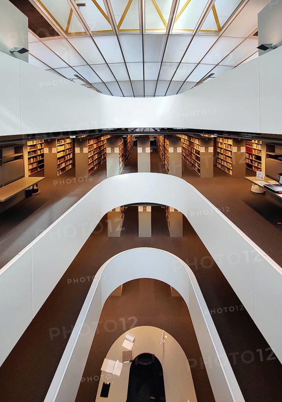 Philologische Bibliothek der Freien Universität Berlin, auch Berlin Brain genannt weil das Gebäude wie ein menschlicher Schädel geformt ist, Deutschland