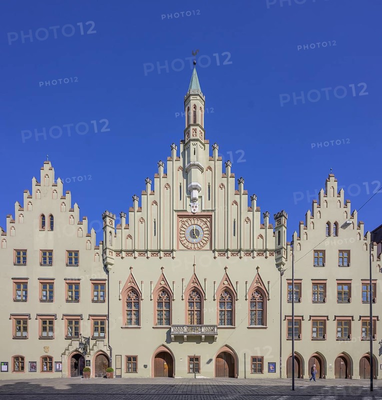 Rathaus in der Altstadt, Landshut, Bayern, Deutschland