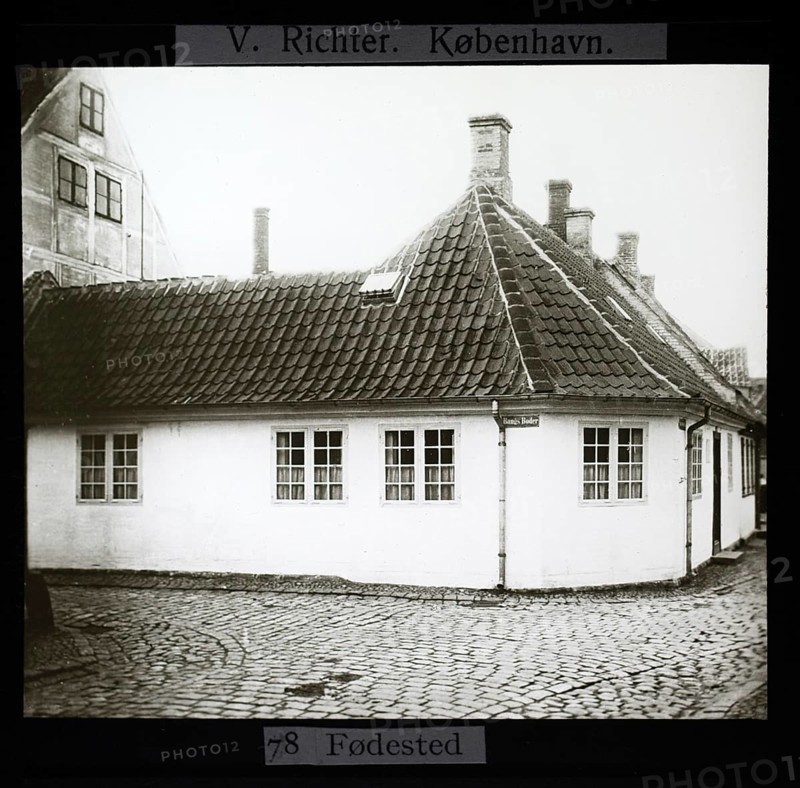Fødested or birthplace of Hans Christian AndersenH.C, Odense, Denmark by V Richter c 1900