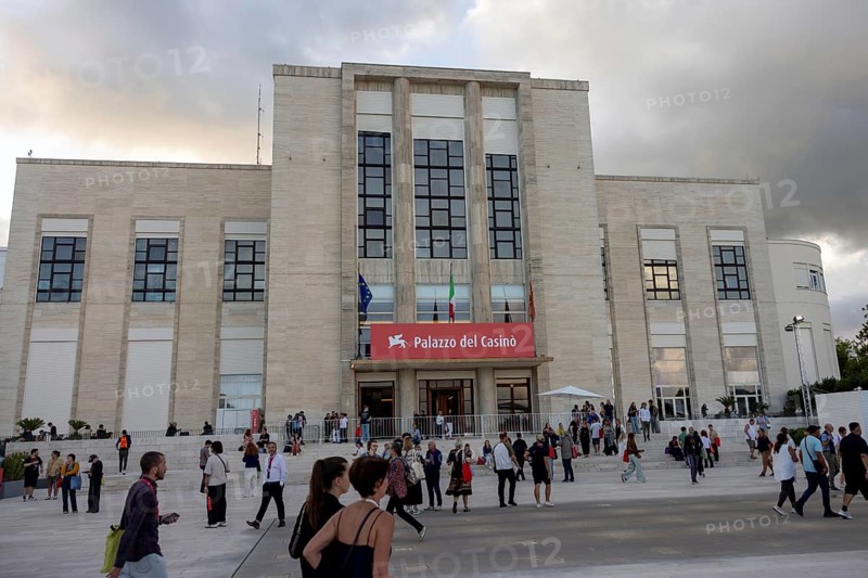 Venice, Italy - 2 September 2025: Palazzo del Casino during the red carpet of - A house of Dynamite - during the 82nd Venice International Film Festival