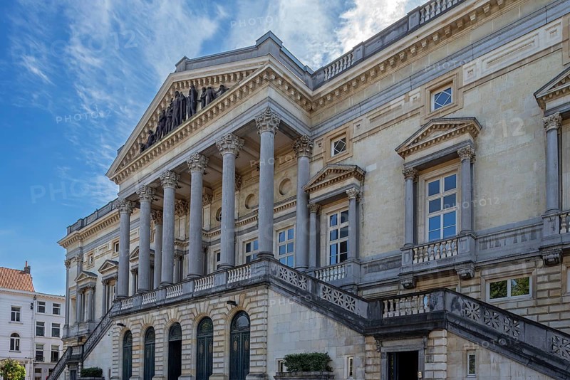 Oud Gerechtsgebouw Gent, 19th century Neoclassical old courthouse in the city Ghent, East Flanders, Belgium