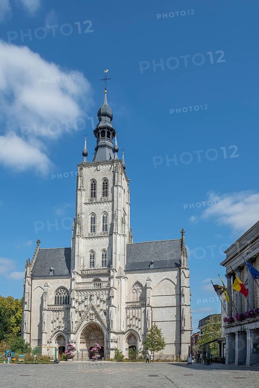 14th century Onze-Lieve-Vrouw-ten-Poelkerk, Brabantine Gothic Church of Our Lady ten Poel in the city Tienen, Tirlemont, Flemish Brabant, Belgium