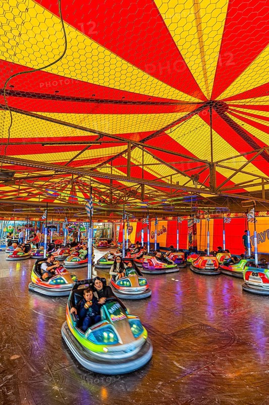 Bumper cars, Festwiese, Theresienwiese, Oktoberfest, Munich, Upper Bavaria, Bavaria, Germany