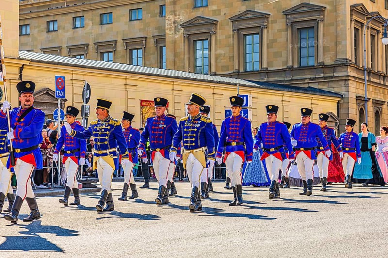 Civic Guard Karlstadt, Karlavacka, from Croatia, Trachten- und Schützenzug, Oktoberfest, Munich, Upper Bavaria, Bavaria, Germany